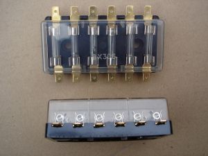 Glass Fusebox Lucar Terminals 6 Way